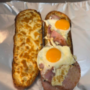 Cheesy Egg Bacon Roll